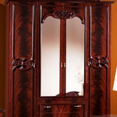 Шкаф 4-х дверный с зеркалами (03.144) Ольга (могано) в Перми - perm.mebel24.online | фото