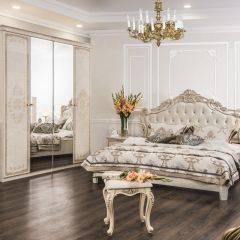 Шкаф 4-х створчатый (2+2) с Зеркалом Патрисия (крем) в Перми - perm.mebel24.online | фото 3