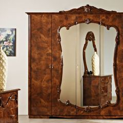 Шкаф 5-и дверный с зеркалами (20.145) Тициана (орех) в Перми - perm.mebel24.online | фото 2