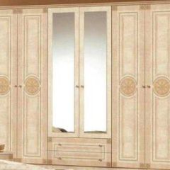 Шкаф 6-и дверный с зеркалами (02.146) Рома (беж) в Перми - perm.mebel24.online | фото 1