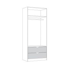 Шкаф для одежды 13.327 Уна в Перми - perm.mebel24.online | фото 3