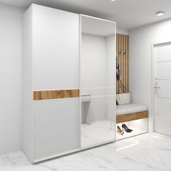 Шкаф-купе 1400 серии SOFT D6+D4+B2+PL2 (2 ящика+1штанга+1 полка) профиль «Капучино» в Перми - perm.mebel24.online | фото 4