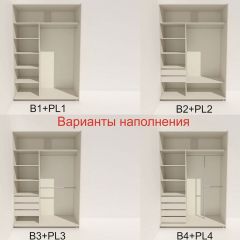 Шкаф-купе 1600 серии SOFT D8+D2+B2+PL4 (2 ящика+F обр.штанга) профиль «Капучино» в Перми - perm.mebel24.online | фото 4