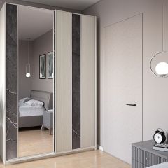 Шкаф-купе 1700 серии SILVER S3+S4+B2+PL4 (2 ящика+F обр.штанга) профиль «Серебро» в Перми - perm.mebel24.online | фото