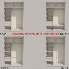 Шкаф-купе 1700 серии SILVER S3+S4+B2+PL4 (2 ящика+F обр.штанга) профиль «Серебро» в Перми - perm.mebel24.online | фото 6
