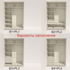Шкаф-купе 1800 серии SOFT D1+D3+B2+PL1 (2 ящика+1штанга) профиль «Графит» в Перми - perm.mebel24.online | фото 5