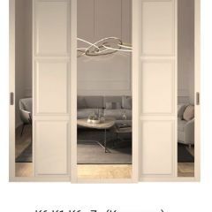 Шкаф-купе 2450 серии NEW CLASSIC K1+K1+K1+B22+PL4 (по 2 ящика лев/прав+F обр.штанга) профиль «Капучино» в Перми - perm.mebel24.online | фото 15