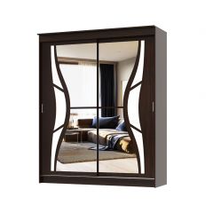 Шкаф-купе Бабочка 2.0 серия Альянс (Венге) в Перми - perm.mebel24.online | фото