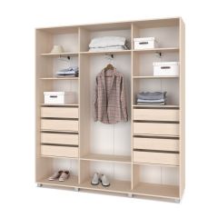 МАРТИН Шкаф-купе с зеркалами Млечный дуб (2200*450) М423 в Перми - perm.mebel24.online | фото 4