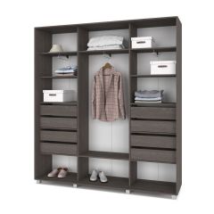 МАРТИН Шкаф-купе с зеркалом Анкор темный (2200*450) М422 в Перми - perm.mebel24.online | фото 4