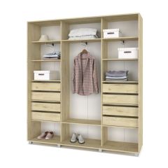 МАРТИН Шкаф-купе с зеркалом Ирландский дуб (2200*450) М422 в Перми - perm.mebel24.online | фото 4