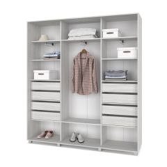 МАРТИН Шкаф-купе с зеркалом Шимо светлый (2200*450) М422 в Перми - perm.mebel24.online | фото 4