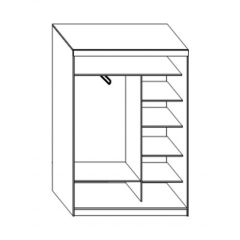 Шкаф-купе ПШ-1.10 Пегас (Венге/Дуб молочный) в Перми - perm.mebel24.online | фото 2