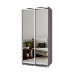 РОЛАНД Шкаф-купе с зеркалами Анкор темный (450*1100) Р413 в Перми - perm.mebel24.online | фото 2