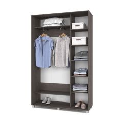 РОЛАНД Шкаф-купе с зеркалом Анкор темный (450*1400) Р442 в Перми - perm.mebel24.online | фото 3