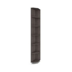 РОЛАНД Шкаф-купе с зеркалом Анкор темный (450*1500) Р452 в Перми - perm.mebel24.online | фото