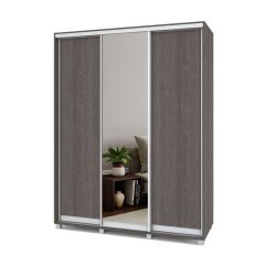 РОЛАНД Шкаф-купе с зеркалом Анкор темный (450*1700) Р472 в Перми - perm.mebel24.online | фото 2
