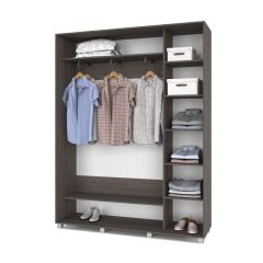 РОЛАНД Шкаф-купе с зеркалом Анкор темный (450*1700) Р472 в Перми - perm.mebel24.online | фото 3