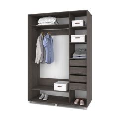РОЛАНД Шкаф-купе с зеркалом Анкор темный (600*1700) Р672 в Перми - perm.mebel24.online | фото 4