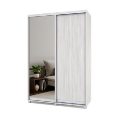 РОЛАНД Шкаф-купе с зеркалом Шимо светлый (450*1500) Р452 в Перми - perm.mebel24.online | фото 2