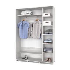 РОЛАНД Шкаф-купе с зеркалом Шимо светлый (450*1600) Р462 в Перми - perm.mebel24.online | фото 3