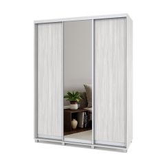 РОЛАНД Шкаф-купе с зеркалом Шимо светлый (450*1700) Р472 в Перми - perm.mebel24.online | фото