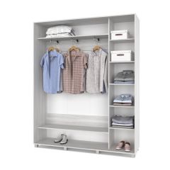 РОЛАНД Шкаф-купе с зеркалом Шимо светлый (450*1800) Р482 в Перми - perm.mebel24.online | фото 2