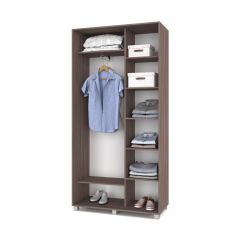 РОЛАНД Шкаф-купе с зеркалом Шимо темный (450*1100) Р412 в Перми - perm.mebel24.online | фото 3