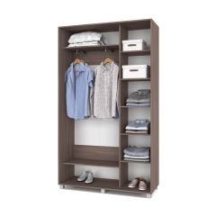 РОЛАНД Шкаф-купе с зеркалом Шимо темный (450*1300) Р432 в Перми - perm.mebel24.online | фото 3
