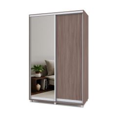 РОЛАНД Шкаф-купе с зеркалом Шимо темный (450*1400) Р442 в Перми - perm.mebel24.online | фото 2