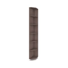 РОЛАНД Шкаф-купе с зеркалом Шимо темный (450*1400) Р442 в Перми - perm.mebel24.online | фото