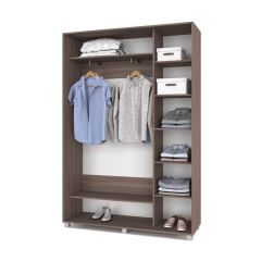 РОЛАНД Шкаф-купе с зеркалом Шимо темный (450*1500) Р452 в Перми - perm.mebel24.online | фото 3