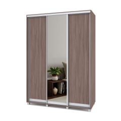 РОЛАНД Шкаф-купе с зеркалом Шимо темный (450*1600) Р462 в Перми - perm.mebel24.online | фото 2
