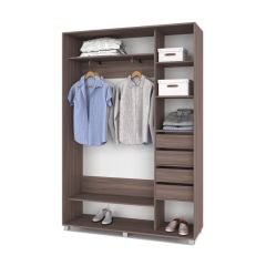 РОЛАНД Шкаф-купе с зеркалом Шимо темный (450*1600) Р462 в Перми - perm.mebel24.online | фото 5