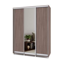 РОЛАНД Шкаф-купе с зеркалом Шимо темный (450*1700) Р472 в Перми - perm.mebel24.online | фото