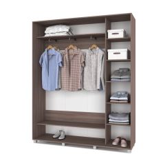 РОЛАНД Шкаф-купе с зеркалом Шимо темный (450*1800) Р482 в Перми - perm.mebel24.online | фото 2