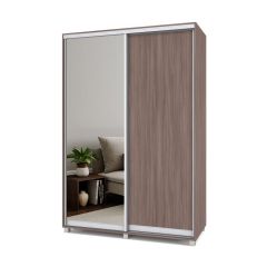 РОЛАНД Шкаф-купе с зеркалом Шимо темный (600*1500) Р652 в Перми - perm.mebel24.online | фото