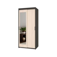 ТОМАС Шкаф-купе с зеркалом Венге/Млечный дуб Т22 в Перми - perm.mebel24.online | фото