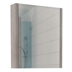 Шкаф-зеркало Quadro 60 Дуб серый левый/правый Домино (DQ1702HZ) в Перми - perm.mebel24.online | фото