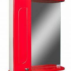 Шкаф-зеркало Радуга Красный 50 левый АЙСБЕРГ (DA1122HZR) в Перми - perm.mebel24.online | фото 1