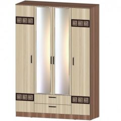 КОСТА-РИКА Шкаф 4-х створчатый (шимо темный/шимо светлый) в Перми - perm.mebel24.online | фото