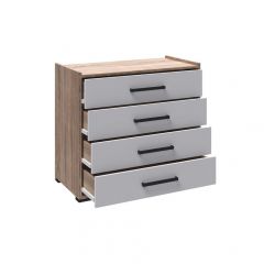 Спальня Соната Комод (Белый/Дуб крафт золотой) в Перми - perm.mebel24.online | фото 2