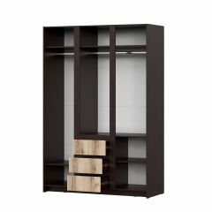 ПРАГА Спальный гарнитур Серия 3 (Дуб Делано/Дуб Венге) в Перми - perm.mebel24.online | фото 16