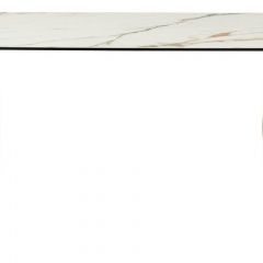 Стол BRONTE 220 KL-188 Контрастный мрамор матовый, итальянская керамика/ Шампань, ®DISAUR в Перми - perm.mebel24.online | фото 2