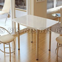 Стол обеденный (1000*700) белый глянец в Перми - perm.mebel24.online | фото