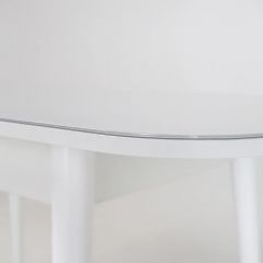 Стол раскладной со стеклом (опоры массив цилиндрический) "Хоста" в Перми - perm.mebel24.online | фото 6