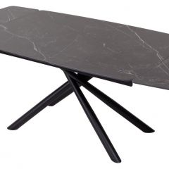 Стол RIVOLI 140 MATT BLACK MARBLE SOLID CERAMIC / BLACK, ®DISAUR в Перми - perm.mebel24.online | фото 3