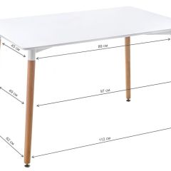 Стол деревянный Table 110 white / wood в Перми - perm.mebel24.online | фото 2