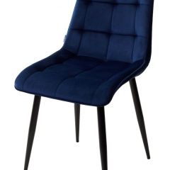 Стул CHIC BLUVEL-86 NAVY BLUE / черный каркас М-City в Перми - perm.mebel24.online | фото