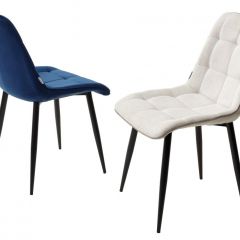 Стул CHIC BLUVEL-86 NAVY BLUE / черный каркас М-City в Перми - perm.mebel24.online | фото 2
